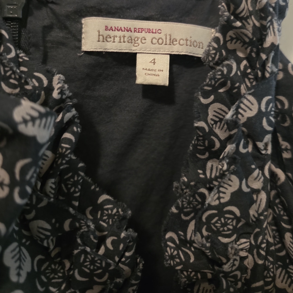 Banana Republic Gray and White Sleeveless Midi Sundress - Picture 2 of 3